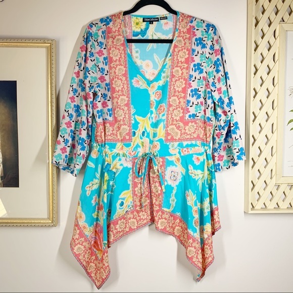 Anthropologie Tops - Tolani Collection / Boho Print Blouse S